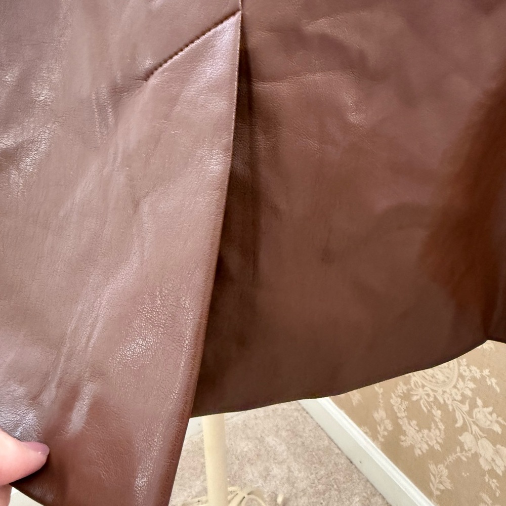 Cinq à Sept chocolate brown Vegan Leather Blazer - Picture 12 of 12